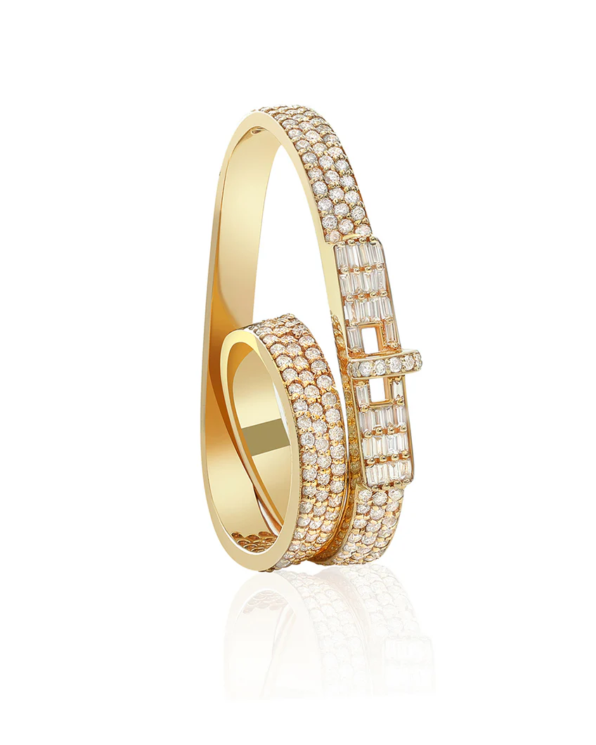 La DiaMantés  | Diamond Pave Belt Wrap Ring